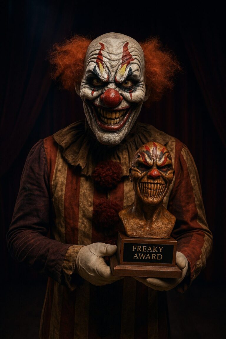FREAKO the CLOWN with the FREAKY AWARD